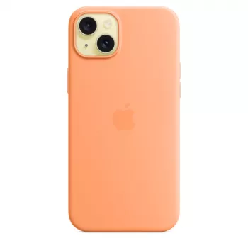 APPLE Apple Silicone Case with MagSafe iPhone 15 Plus Sorbet oranž