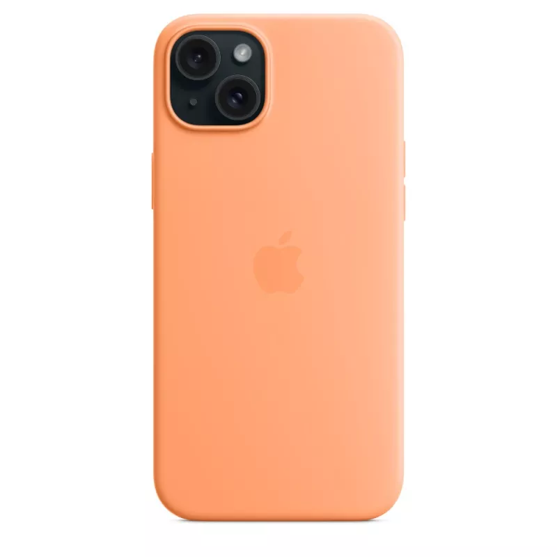 APPLE Apple Silicone Case with MagSafe iPhone 15 Plus Sorbet oranž