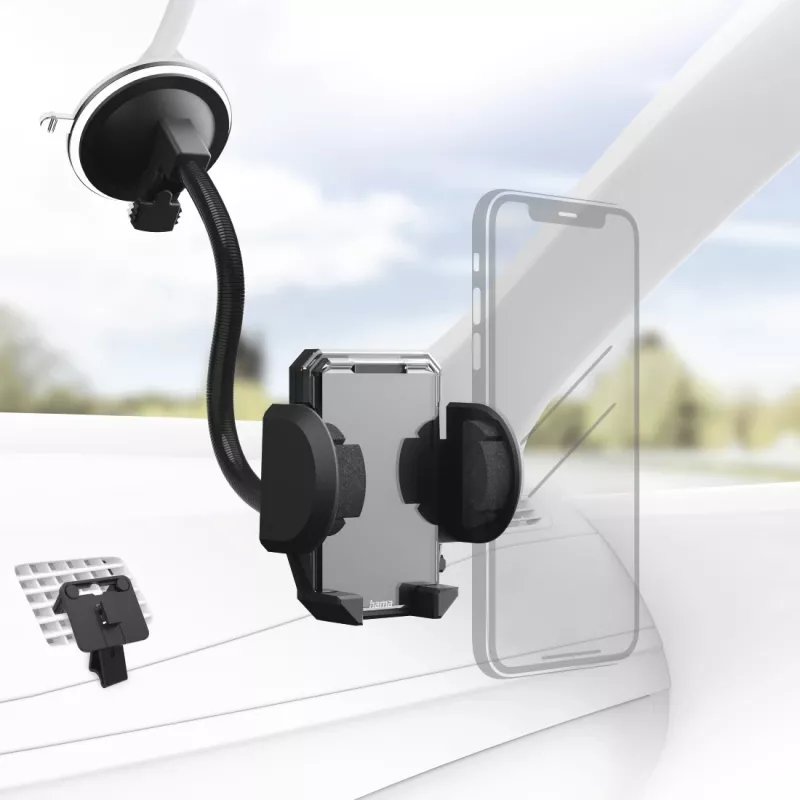 Mobiiltelefoni/nutitelefoni hoidik Hama Multi 00201521 must auto kasutamiseks
