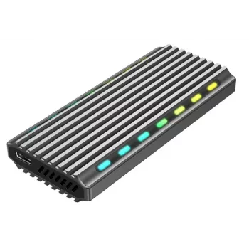 SSD-korpus GEMBIRD EE2280-U3C-03 Must ühele M.2-le, USB 3.2 Gen 2 (10 Gbit/s), USB USB-C, alumiinium