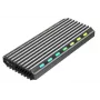 SSD-korpus GEMBIRD EE2280-U3C-03 Must ühele M.2-le, USB 3.2 Gen 2 (10 Gbit/s), USB USB-C, alumiinium