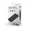 SSD-korpus GEMBIRD EE2280-U3C-03 Must ühele M.2-le, USB 3.2 Gen 2 (10 Gbit/s), USB USB-C, alumiinium