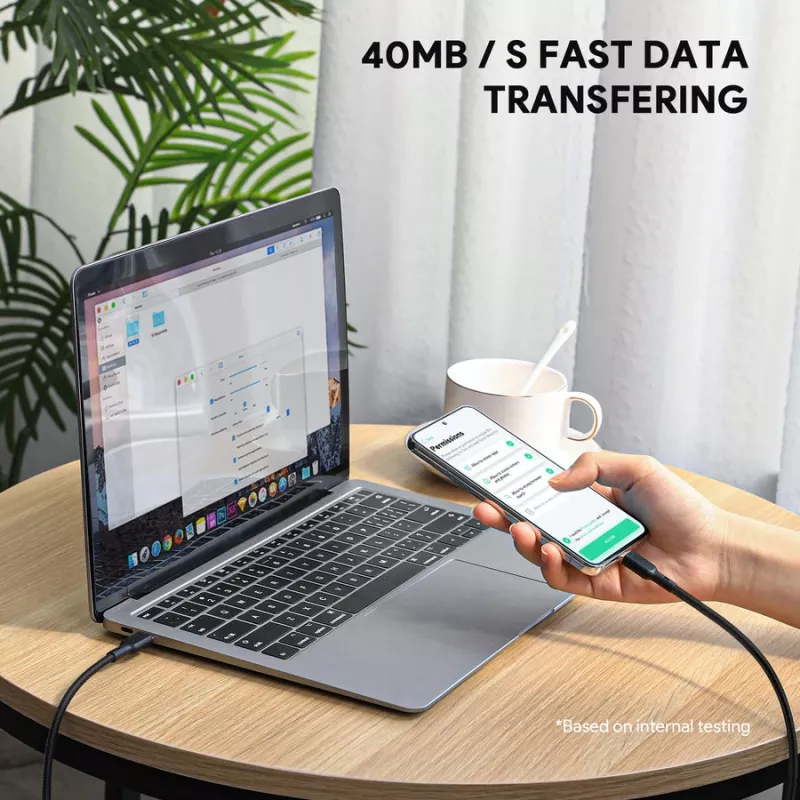 USB-kaabel AUKEY CB-KCC102 1,8m USB-C must 0,48 Gbit/s