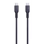 AUKEY USB-laadimiskaabel - 1x USB Type-C kuni 1x USB Type-C - PD 100W 5A - 1m must (silikoon)