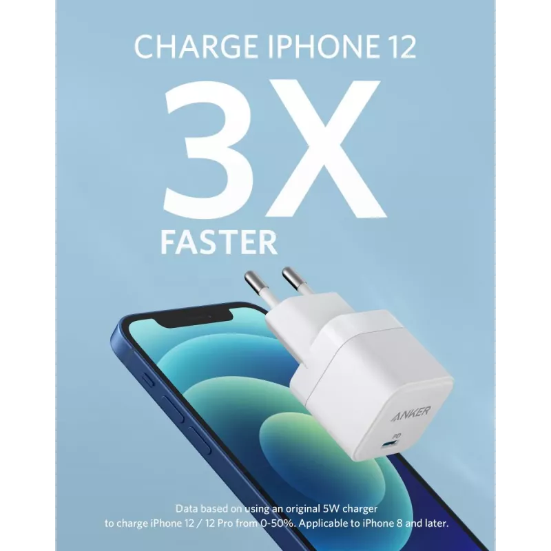 Laadija Anker PowerPort III Universal Valge AC Kiirlaadimine Siseruumides