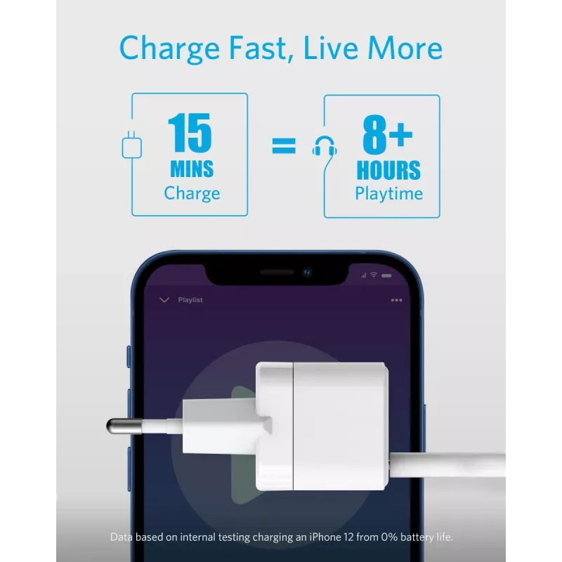 Laadija Anker PowerPort III Universal Valge AC Kiirlaadimine Siseruumides