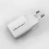 QOLTEC Charger 50763 — Indoor AC Fast Charger 35W, USB-C PD 3.0 + USB-A, 5–20V, Valge