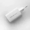 Sisetingimustes vahelduvvoolu kiirlaadija QOLTEC 50765 — 65W USB-C PD 3.0 + USB-A, 5–20V, USB-C Europlug, 2 seadet