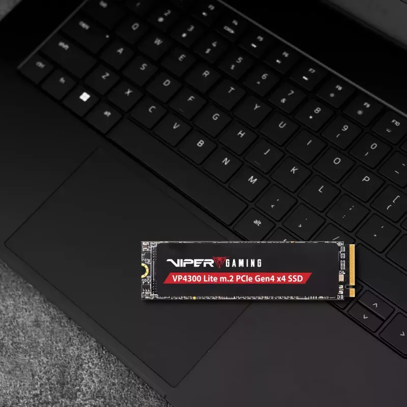 M.2 2280 NVMe SSD PATRIOT VP4300 Lite 4 TB, PCIe 4.0 x4, lugemine 7400 MB/s, kirjutamine 6000 MB/s, NVMe 2.0