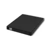 Qoltec 51858 väline DVD-RW optiline seade, USB 2.0 ja eSATA, salvlaadimine, must, 24x CD / 8x DVD
