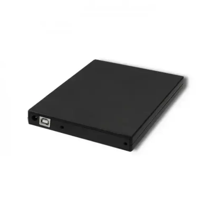 Qoltec 51858 väline DVD-RW optiline seade, USB 2.0 ja eSATA, salvlaadimine, must, 24x CD / 8x DVD