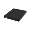 Qoltec 51858 väline DVD-RW optiline seade, USB 2.0 ja eSATA, salvlaadimine, must, 24x CD / 8x DVD