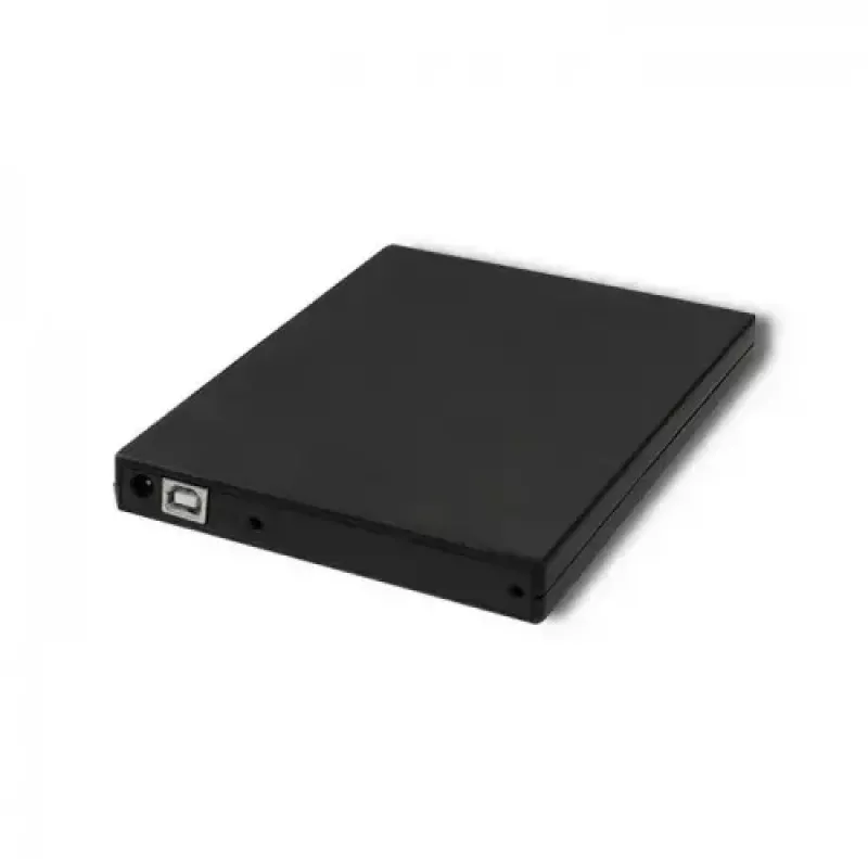 Qoltec 51858 väline DVD-RW optiline seade, USB 2.0 ja eSATA, salvlaadimine, must, 24x CD / 8x DVD