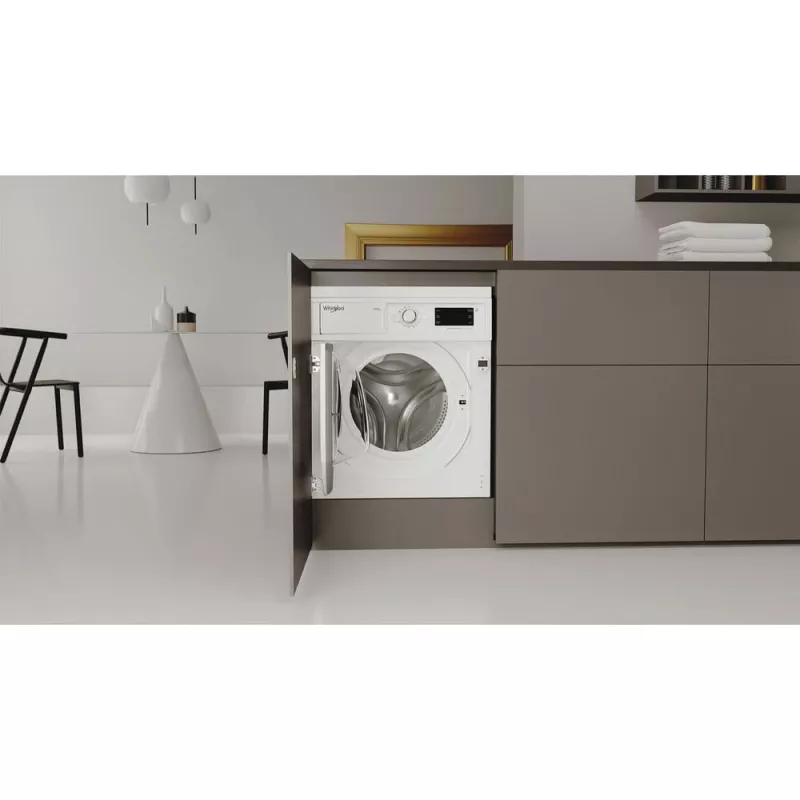 Whirlpool FreshCare BI WDWG 861485 EU pesumasin-kuivati sisseehitatav eestlaetav valge