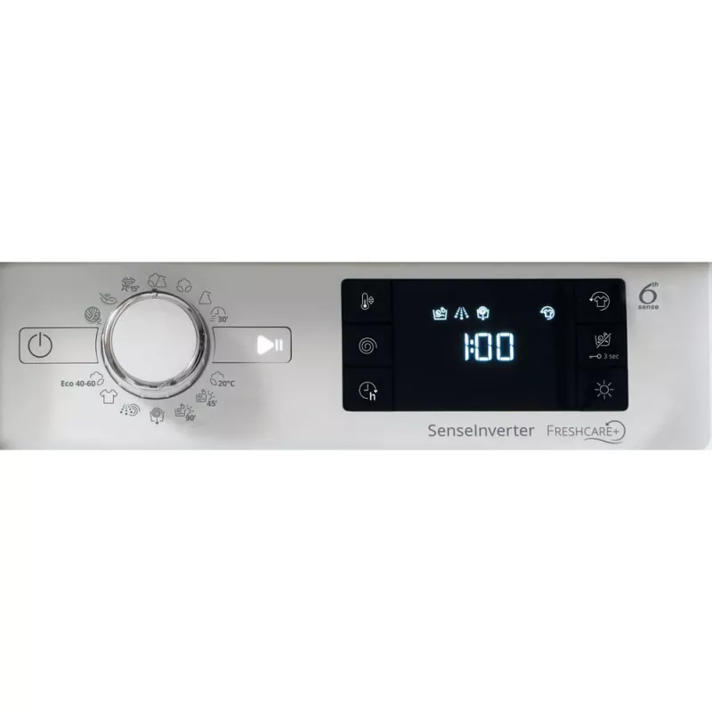 Whirlpool FreshCare BI WDWG 861485 EU pesumasin-kuivati sisseehitatav eestlaetav valge
