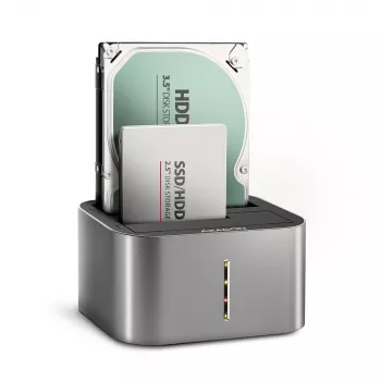 Axagon ADSA-DC SuperSpeed USB DUAL 2.5 tolli/3.5 tolli HDD/SSD DUAL dokk