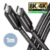 USB-kaabel Axagon BUCM4X-CM10AB USB4 Gen 3x2 1m must
