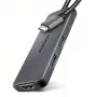 Axagon HMC-5H8K USB 5 Gbit/s jaotur 2x USB-A USB-C HDMI 8k/30 Hz PD 100 W kaabel USB-C juhtmega USB 3.2 Gen 1 (3.1 Gen 1) USB-C hall