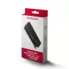 Axagon PCEM2-XS PCIe x16 - M.2 NVMe M-key pesa adapter, passiivse alumiiniumradiaatoriga