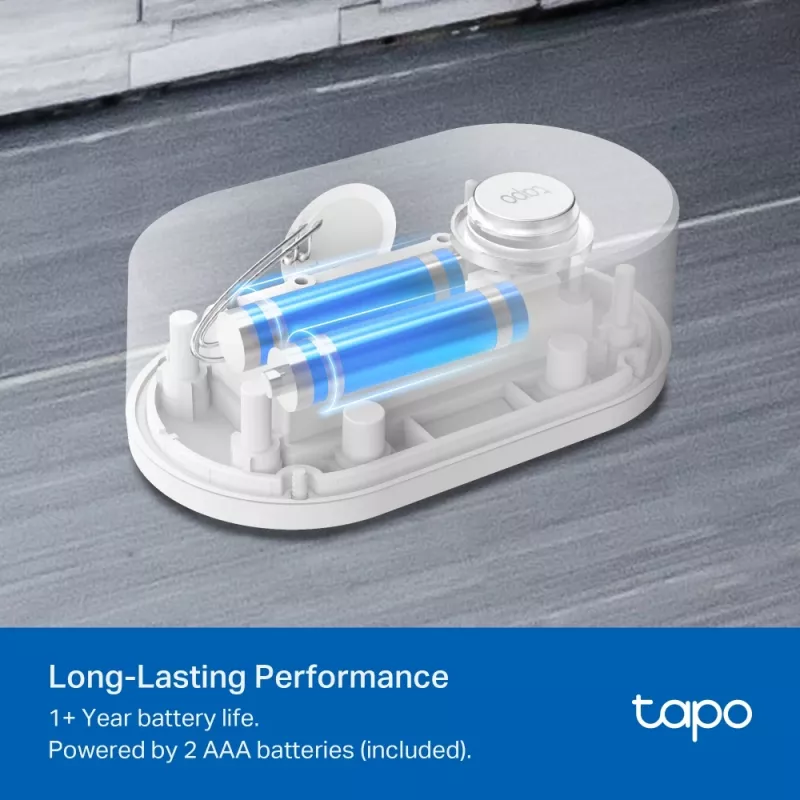 Veekahjuandur TP-Link Tapo T300 Wi‑Fi, reguleeritav alarm 90 dB, IP67, aku (2×AAA), vajab jaoturit