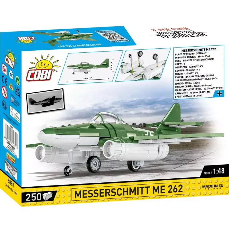 Ehitusmänguasi Cobi Messerschmitt Me 262 mudelikomplekt 500 tk