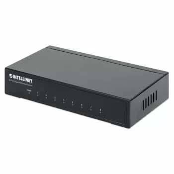 Intellinet 8-pordiline gigabitine Etherneti kommutaator, lauaformaadis, metallkorpus, IEEE 802.3az (energiasäästlik Ethernet)