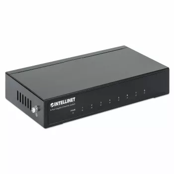 Intellinet 8-pordiline gigabitine Etherneti kommutaator, lauaformaadis, metallkorpus, IEEE 802.3az (energiasäästlik Ethernet)