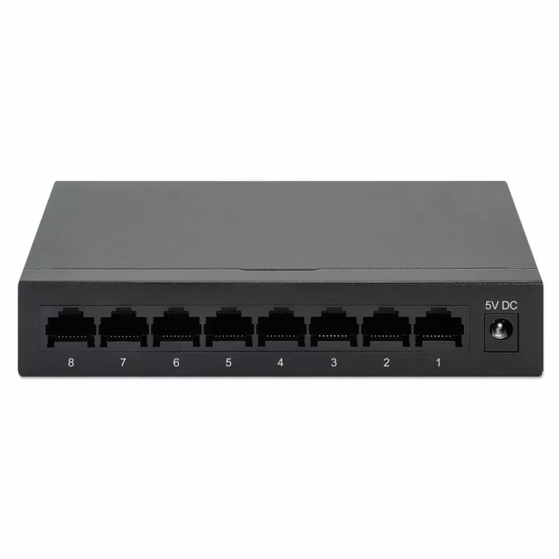 Intellinet 8-pordiline gigabitine Etherneti kommutaator, lauaformaadis, metallkorpus, IEEE 802.3az (energiasäästlik Ethernet)