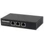 Intellinet 2-Port Gigabit High-Power PoE+ Extender Repeater, IEEE 802.3at/af Power over Ethernet (PoE+/PoE), metal