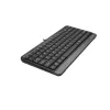 Juhtmega USB-klaviatuur A4Tech FStyler FK11 — kompaktne standardpaigutus, inglise keel, 12 kiirklahvi, randmetugi, 1,5 m kaabel