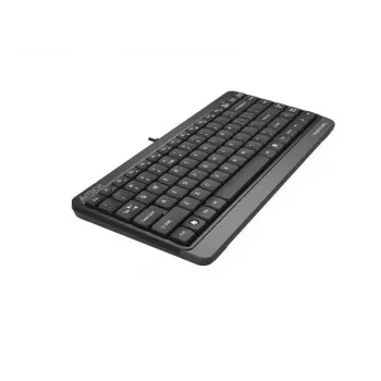 Juhtmega USB-klaviatuur A4Tech FStyler FK11 — kompaktne standardpaigutus, inglise keel, 12 kiirklahvi, randmetugi, 1,5 m kaabel