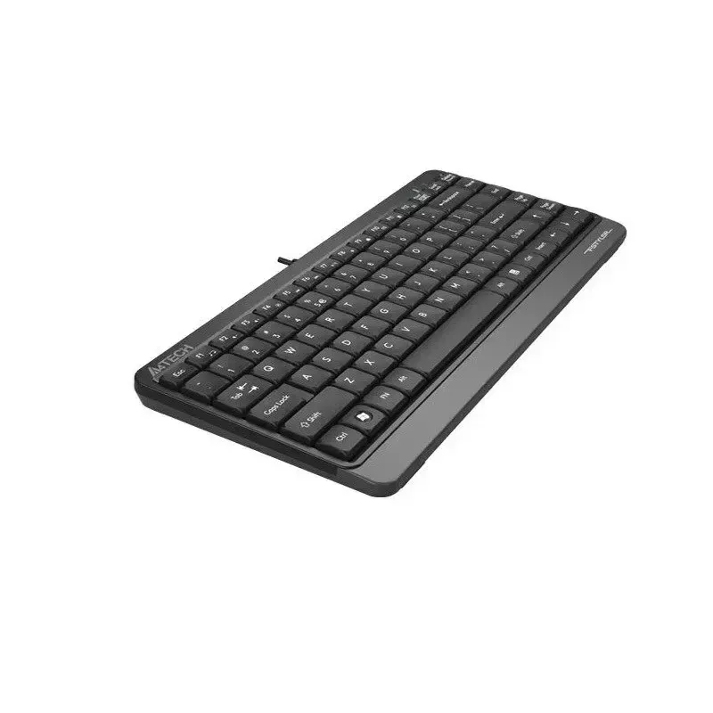 Juhtmega USB-klaviatuur A4Tech FStyler FK11 — kompaktne standardpaigutus, inglise keel, 12 kiirklahvi, randmetugi, 1,5 m kaabel