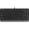 Juhtmega USB-klaviatuur A4Tech FStyler FK11 — kompaktne standardpaigutus, inglise keel, 12 kiirklahvi, randmetugi, 1,5 m kaabel