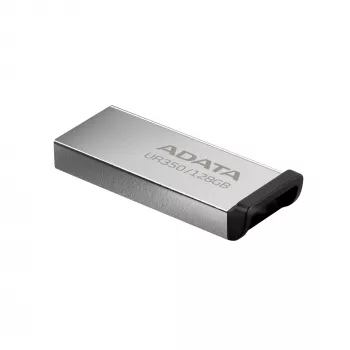ADATA UR350 USB-mälupulk 128 GB USB Type-A 3.2 Gen 1 (3.1 Gen 1) Must, Hõbedane