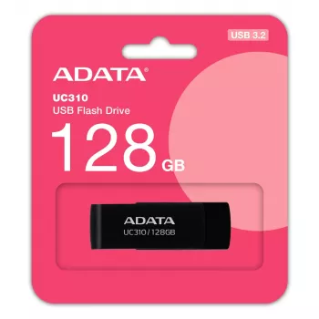 ADATA UC310 USB-mälupulk 128 GB USB Type-A 3.2 Gen 1 (3.1 Gen 1) Must