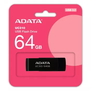 ADATA UC310 USB-mälupulk 64 GB USB Type-A 3.2 Gen 1 (3.1 Gen 1) Must