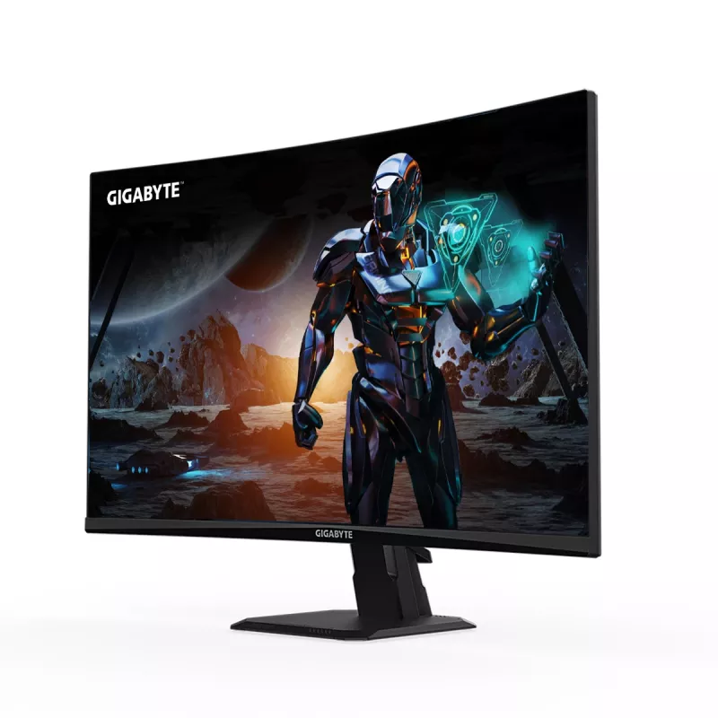 GIGABYTE GS27FC 27-tolline FHD kumer mängumonitor - 1920 x 1080, 180 Hz, 1, 250 cd/m², FreeSync Premium, HDR-valmidus, HDMI 2.0, DisplayPort 1.4