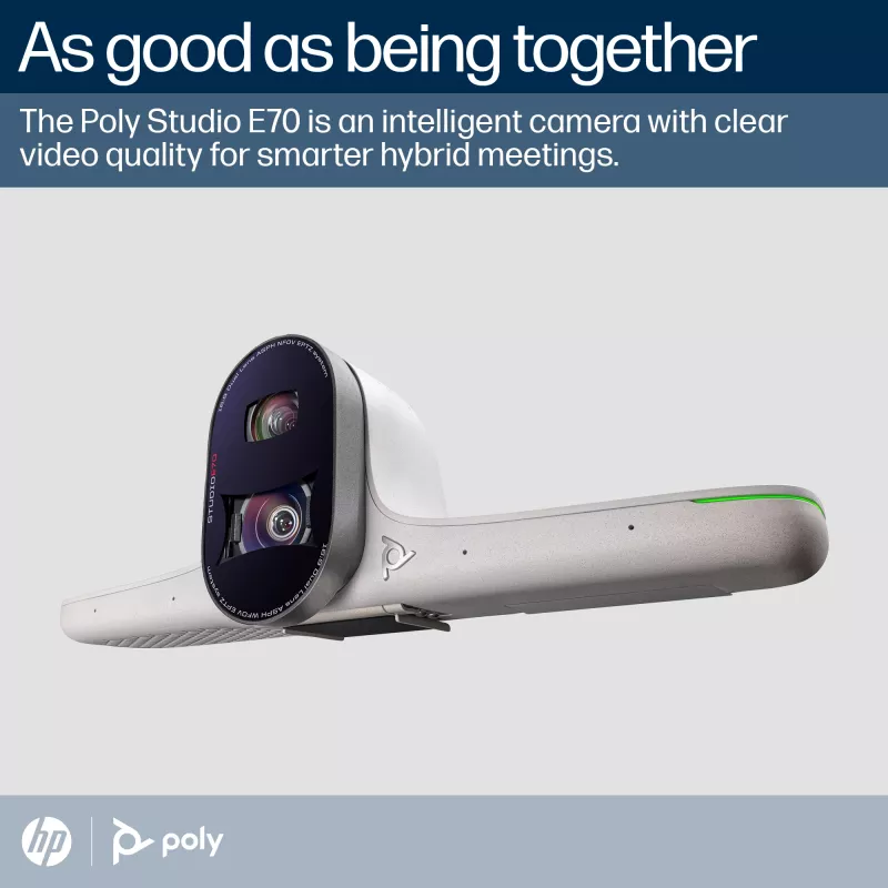 Smart Camera POLY Studio E70 20 MP 4K Ultra HD valge