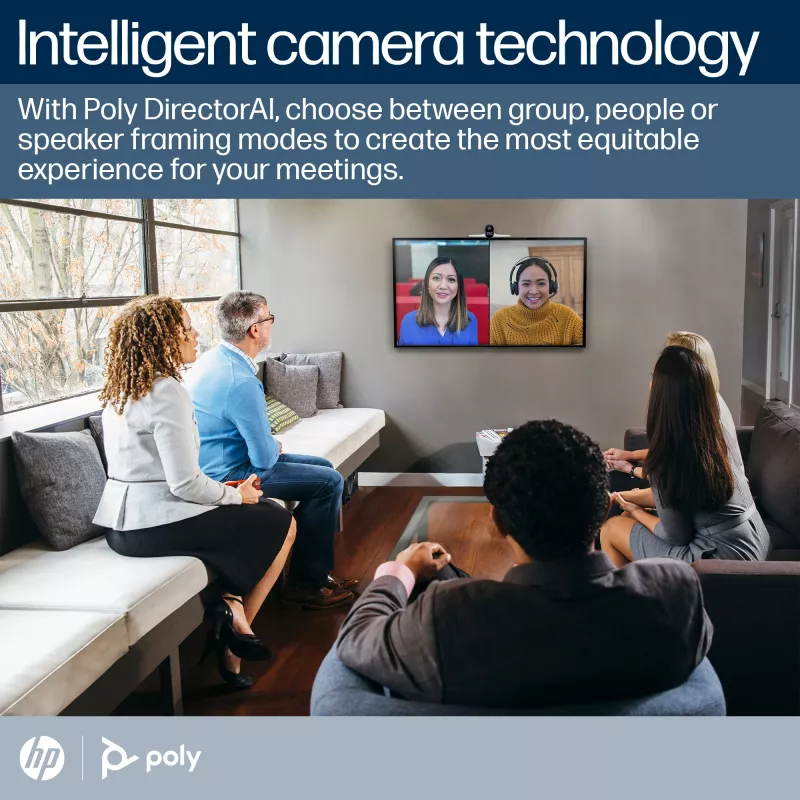 Smart Camera POLY Studio E70 20 MP 4K Ultra HD valge