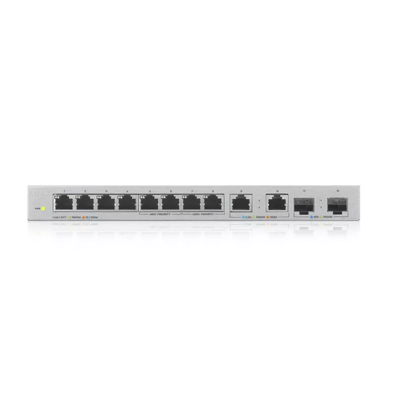 Zyxel XGS1010-12-ZZ0102F võrgukommutaator Haldamata Gigabit Ethernet (10/100/1000) Hall