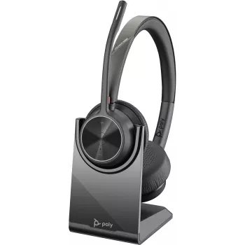 HP Poly Voyager 4320 UC Stereo USB-A Peakomplekt +BT700 USB-A Adapter +Laadimisalus