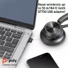 HP Poly Voyager 4320 UC Stereo USB-A Peakomplekt +BT700 USB-A Adapter +Laadimisalus