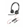 HP Poly Mustwire 3325 Stereo Microsoft Teams Certified USB-C Headset +3.5mm Plug +USB-C/A Adapter