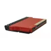 Juhtmega ruuter MikroTik L009UiGS-RM — 8x RJ-45, 2.5 Gigabit Ethernet, 1x SFP, 1x USB, 800 MHz CPU, 512 MB RAM, punane