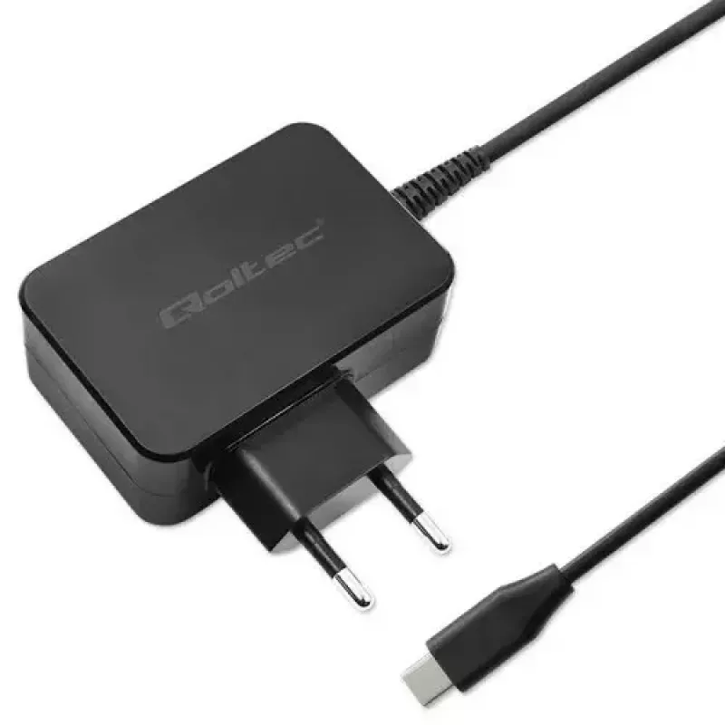Laadija Qoltec 52385 Siseting AC kiirlaadimine 20V 3A Must