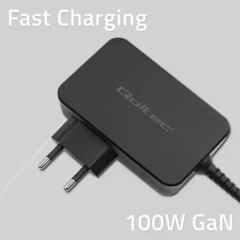 Laadija Qoltec 52388 Indoor Fast Charging 20V 5A Must
