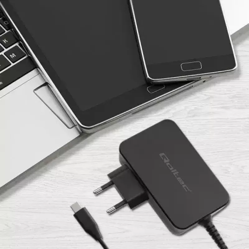 Laadija Qoltec 52388 Indoor Fast Charging 20V 5A Must