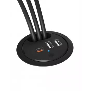 ICY BOX Lauasisene USB-laadija, Power Delivery ja Quick Charge'iga