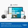 TP-Link Tapo nutipirn, mitmevärviline, Matter, nutipirn, Wi-Fi/Bluetooth, valge, 802.11b, 802.11g, Wi-Fi 4 (802.11n), WPA-PSK, WPA2-PSK, WPA3-SAE, LED