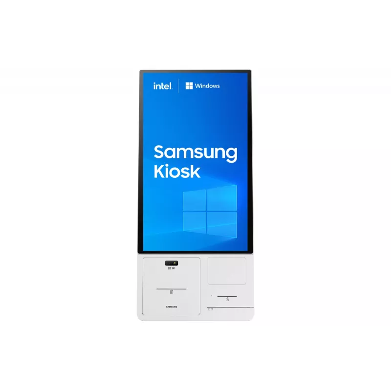Samsung KM24C-3 Kiosk design 61 cm (24 inch) LED 250 cd/m² Full HD Valge Puutetundlik ekraan Sisseehitatud protsessor Windows 10 IoT Enterprise 16/7